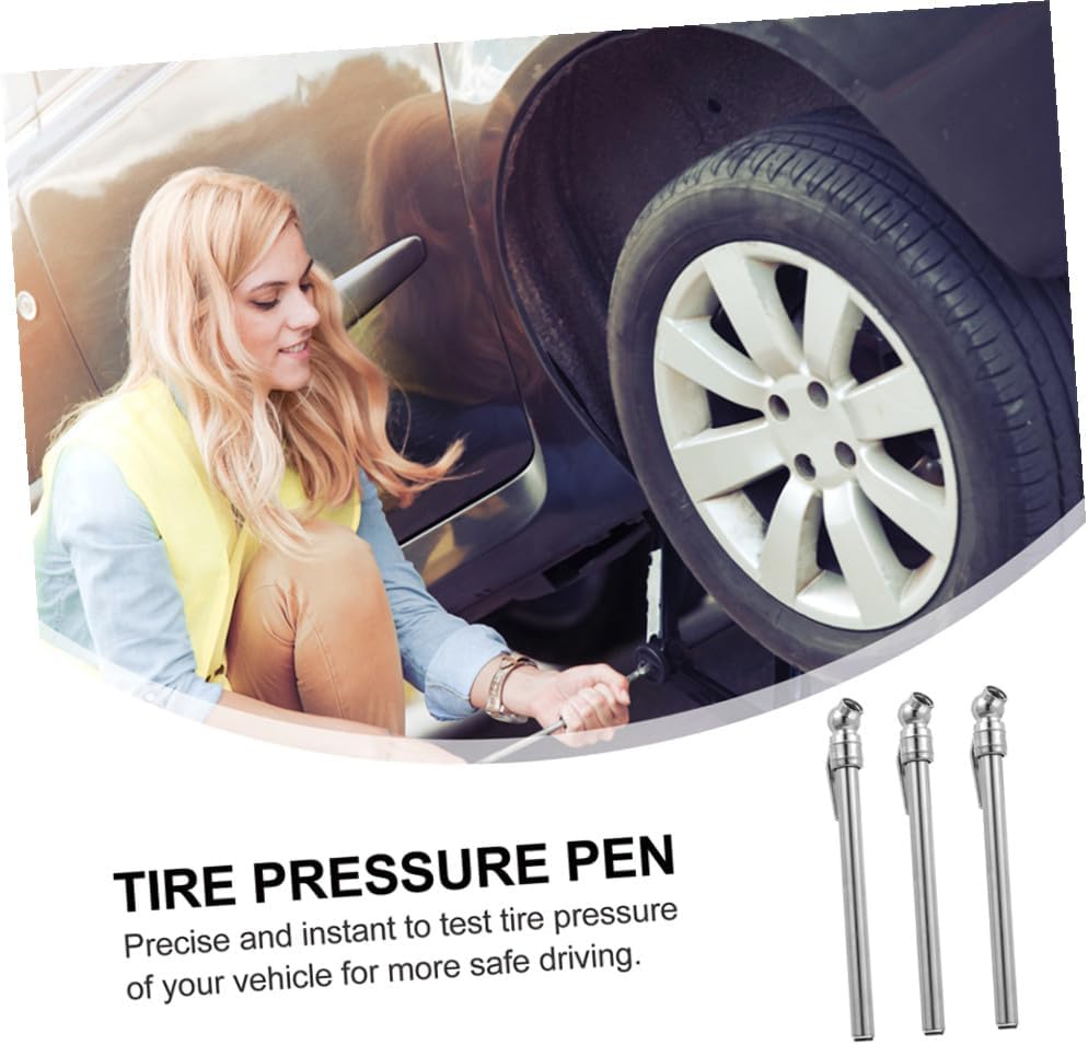 GLEAVI 5pcs Portable Tire Pressure Pen Durable Auto Tire Gauge for Cars Easy to Use Compact Design for Vehicle Tool Bags Essential Car Repair Tool