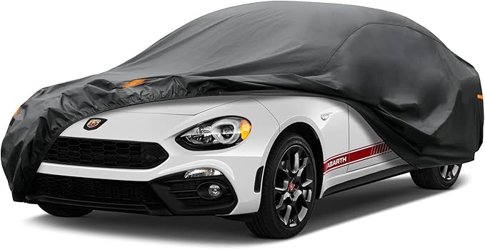 Kayme 7 Layers Sedan Car Cover Custom Fit Fiat 124 Spider Waterproof All Weather by kayme