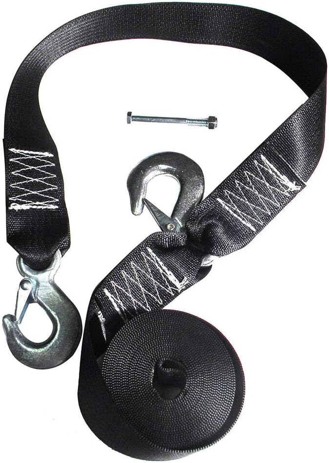 Rod Saver Winch Strap Replacement w/Safety Strap - 16'
