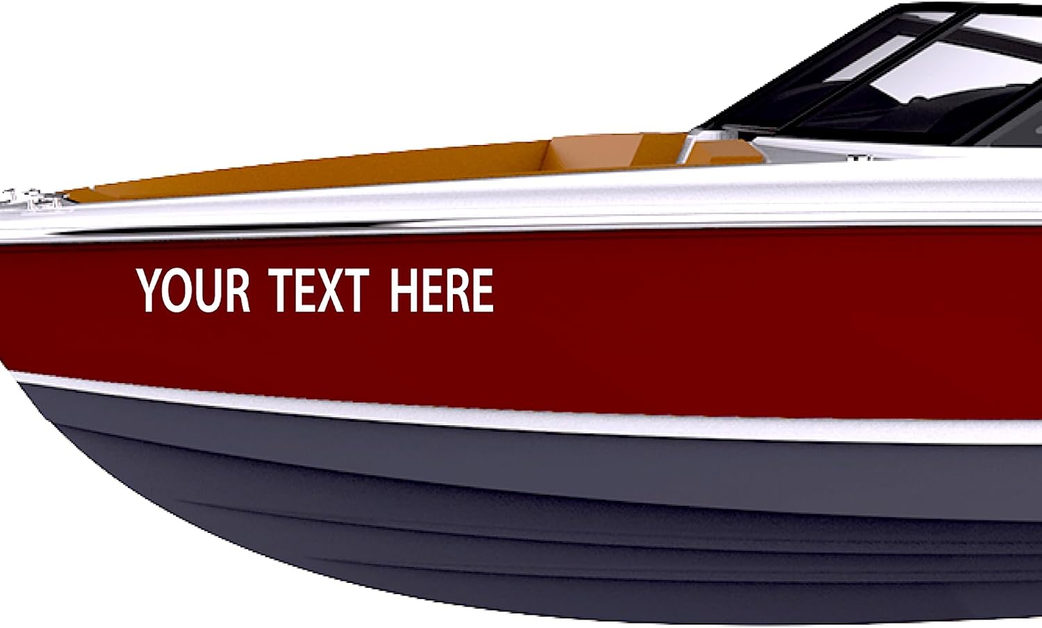 Custom Vinyl Boat Numbers & Letters (Two Decals)