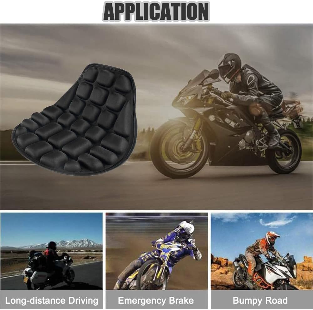 Motorcycle Seat Cushion for Yamaha Xmax 300 Xmax 300, Comfort Seat Cushion for Tailbone Pain Relief - Pressure Relief & Heat Dissipation for Long Rides,A/Single seat
