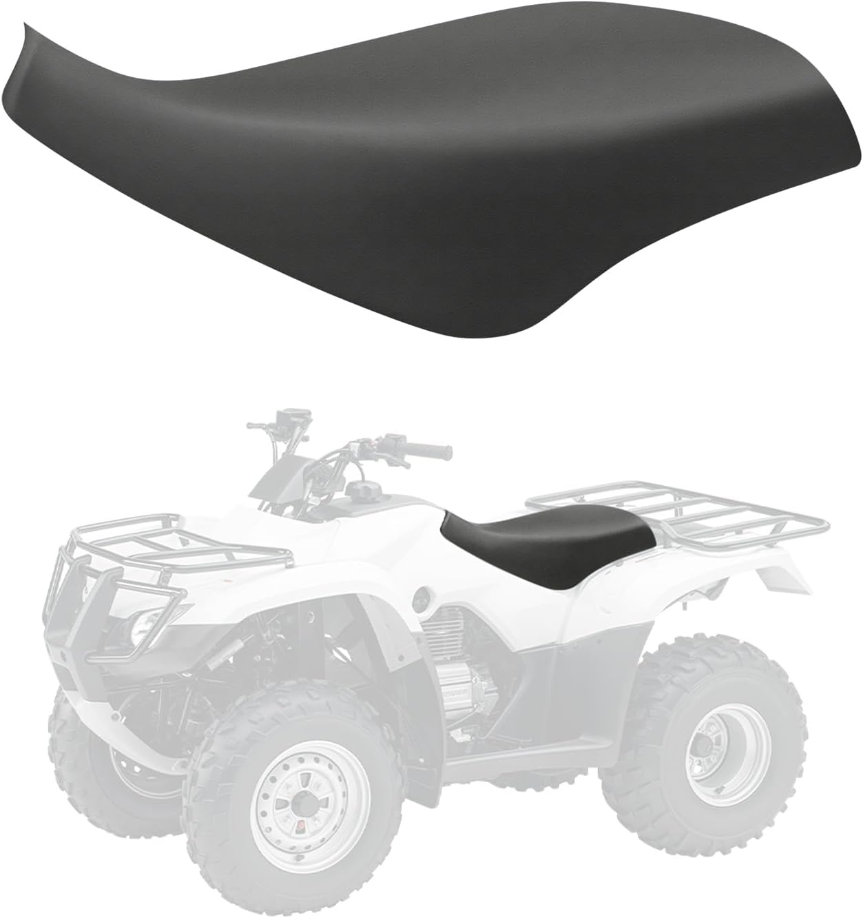 Seat Cover Replacement for 1997-2017 Honda TRX250 Recon Fourtrax, Heavy Duty Leather Seat Cover, Charcoal
