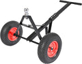 600 LB Load Capacity Trailer Dolly, Heavy Duty 2-Wheel Hand Trailer Mover with 2” Hitch Ball, Dual 13” Pneumatic Tires for RV, Boat & Utility Trailers