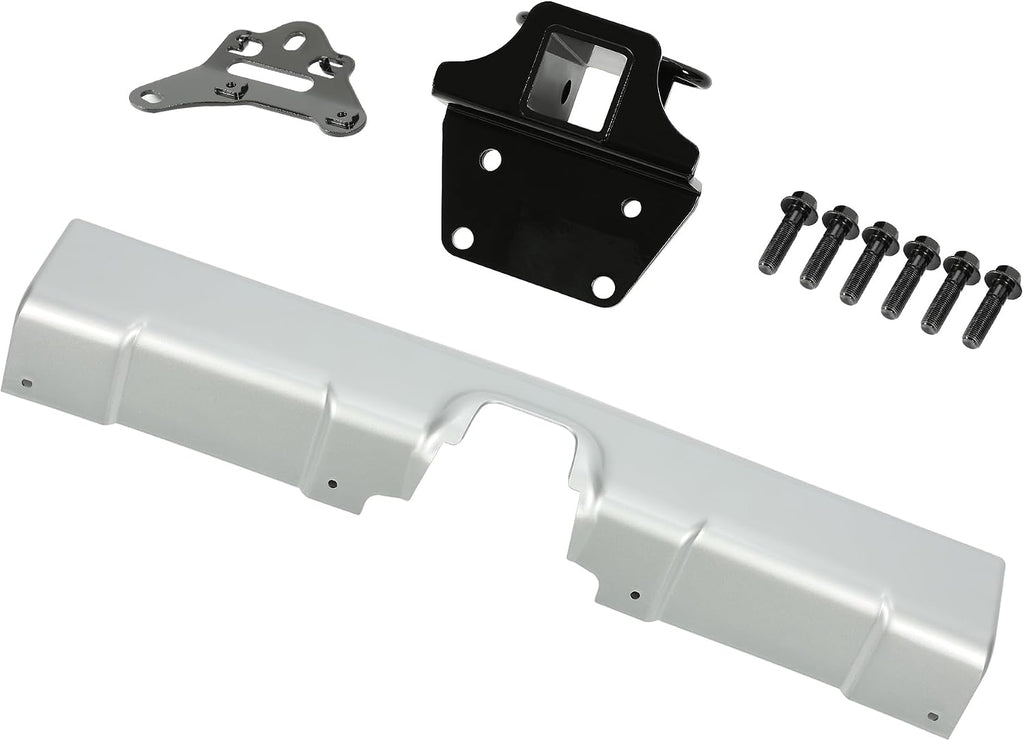 ALMULOO Trailer Hitch+Bumper Panel Kit Compatible with 2007-2014 Toyota FJ Cruiser Replacement for PT228-60060 Rear Tow Trailer Hitch Receiver Kit Powder Coated