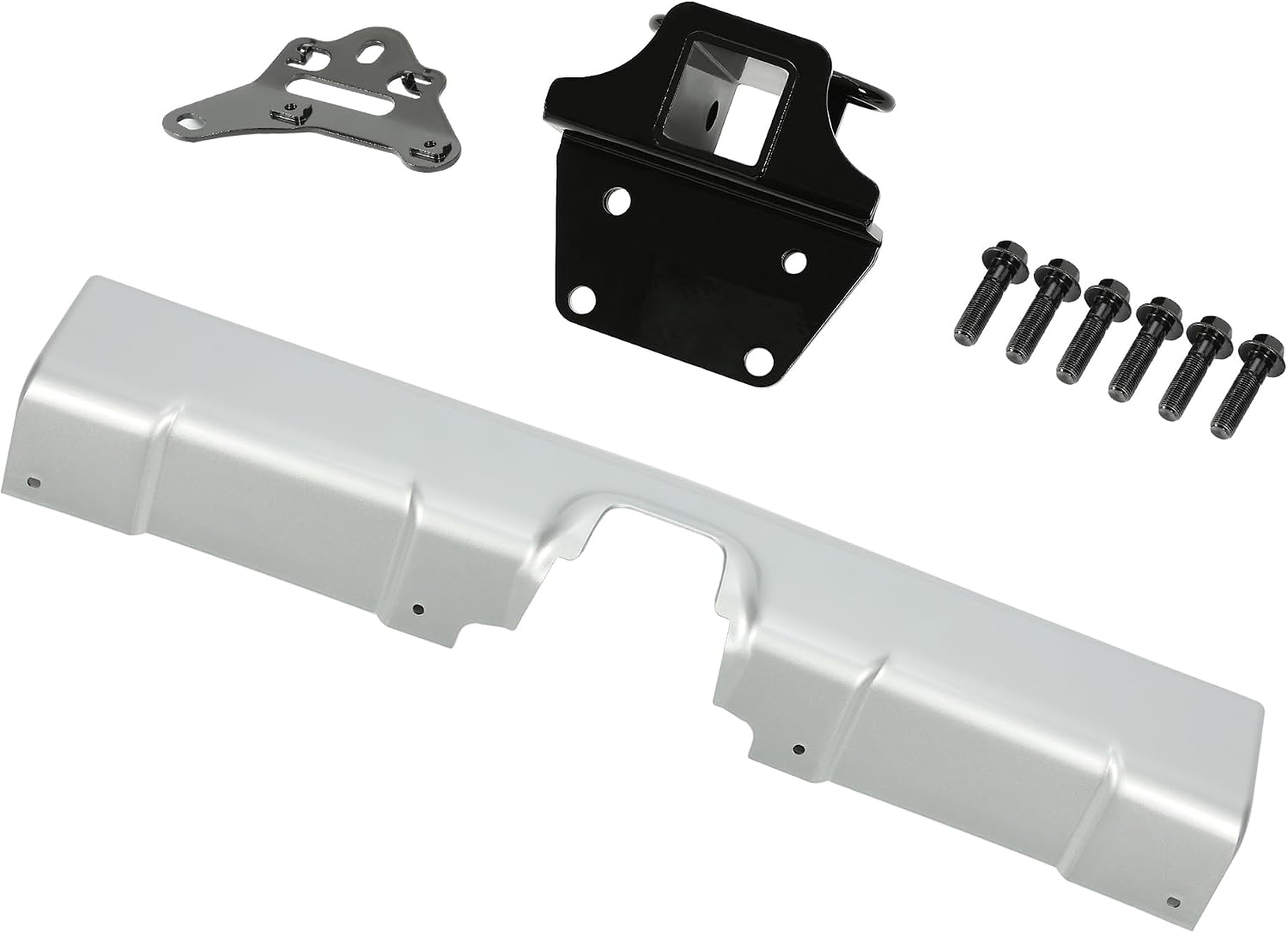 ALMULOO Trailer Hitch+Bumper Panel Kit Compatible with 2007-2014 Toyota FJ Cruiser Replacement for PT228-60060 Rear Tow Trailer Hitch Receiver Kit Powder Coated