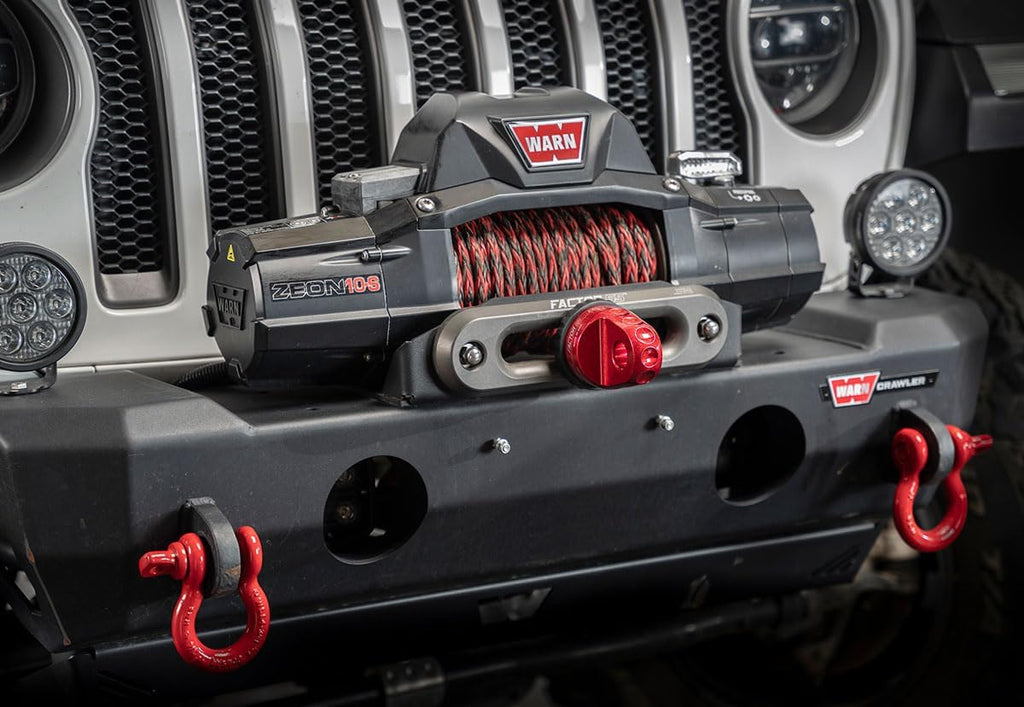 Factor 55 00015-01 Prolink Original Shackle Mount Replaces Winch Hook with a Stronger Shackle D-Ring Mount Max Load Rating 16,000 lb Ideal for 4x4 Off Road Adventures - Red.