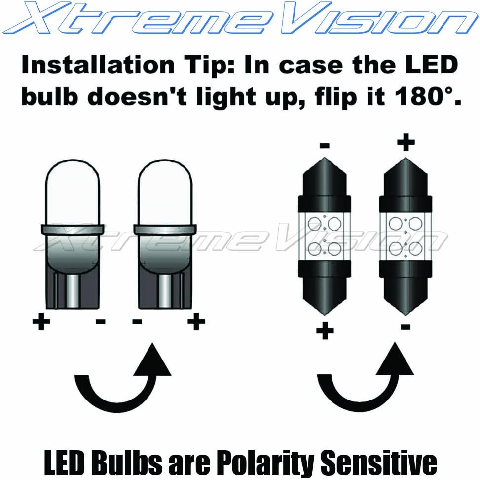 XtremeVision Interior LED for Honda Accord 2003-2012 (12 Pieces) Cool White Interior LED Kit + Installation Tool
