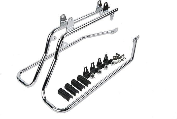 XFMT Hard Saddlebags + Chrome Conversion Brackets Compatible - Image 9