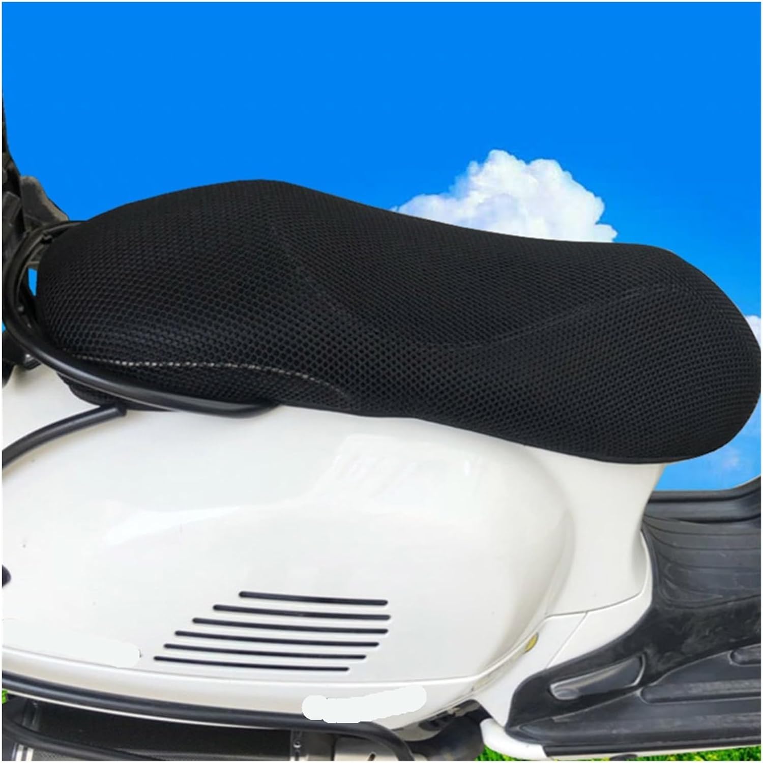 for Vespa GTS300 GTS 300 Seat Net Cover 3D Mesh Protector Sun Protection Heat Insulation Breathable Thickened Seat Cover Seats Pad Parts