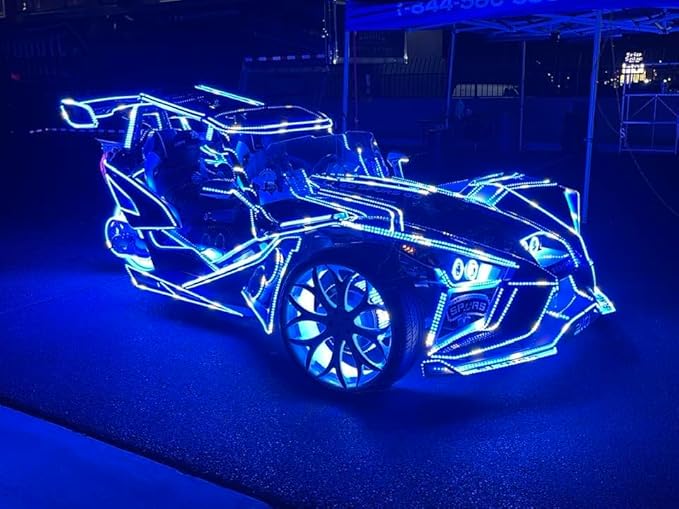 Black Out Full Tinted Smoked LEDs x4PCS 3FT 90CM 36INCH RGB Dream Color Chasing - Image 9