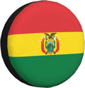 Flag of Bolivia Print Universal Spare Tire Cover for RV, Jeep | Wheel Protector Fits Rv, Trailer, Jeep, Shield Tires From Sun, Dirt And Rain For Outdoor Storage