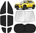 KUST Car Window Shades for Toyota RAV4 2026 Windshield Sun Shade Side Window Cover UV Block Privacy Protection Accessories for Camping Blackout Rear Back Full Set 8PCS