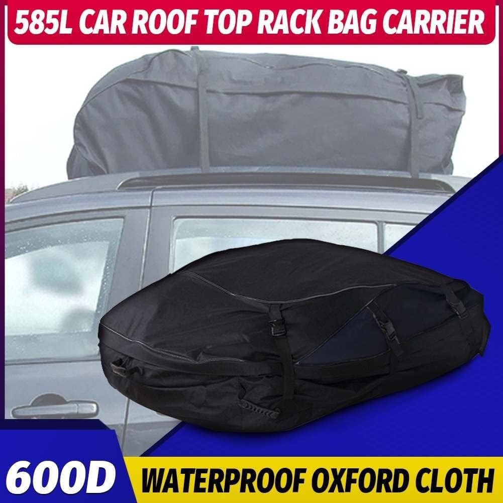 Car Top Roof Rear Trunk SUV Cargo Luggage Baggage Bag Waterproof Rooftop Black Storage Travel