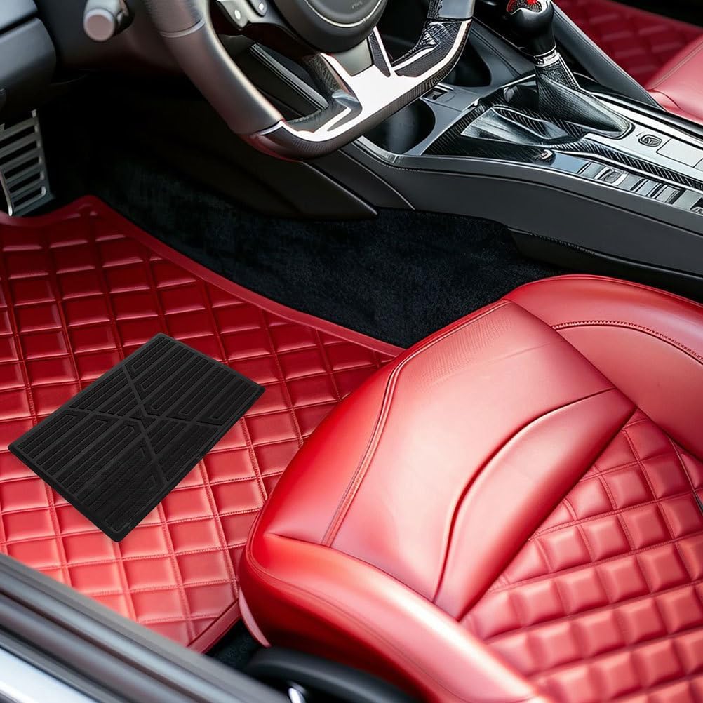 Homoyoyo 2pcs Heavy Duty Car Floor Mat Repair Patch Rubber Anti Slip Heel Protector Car Carpet Patch Kit – Universal Foot Pedal Cover Pad for Automotive Interior, Suv Truck Front Rear Seat Protection
