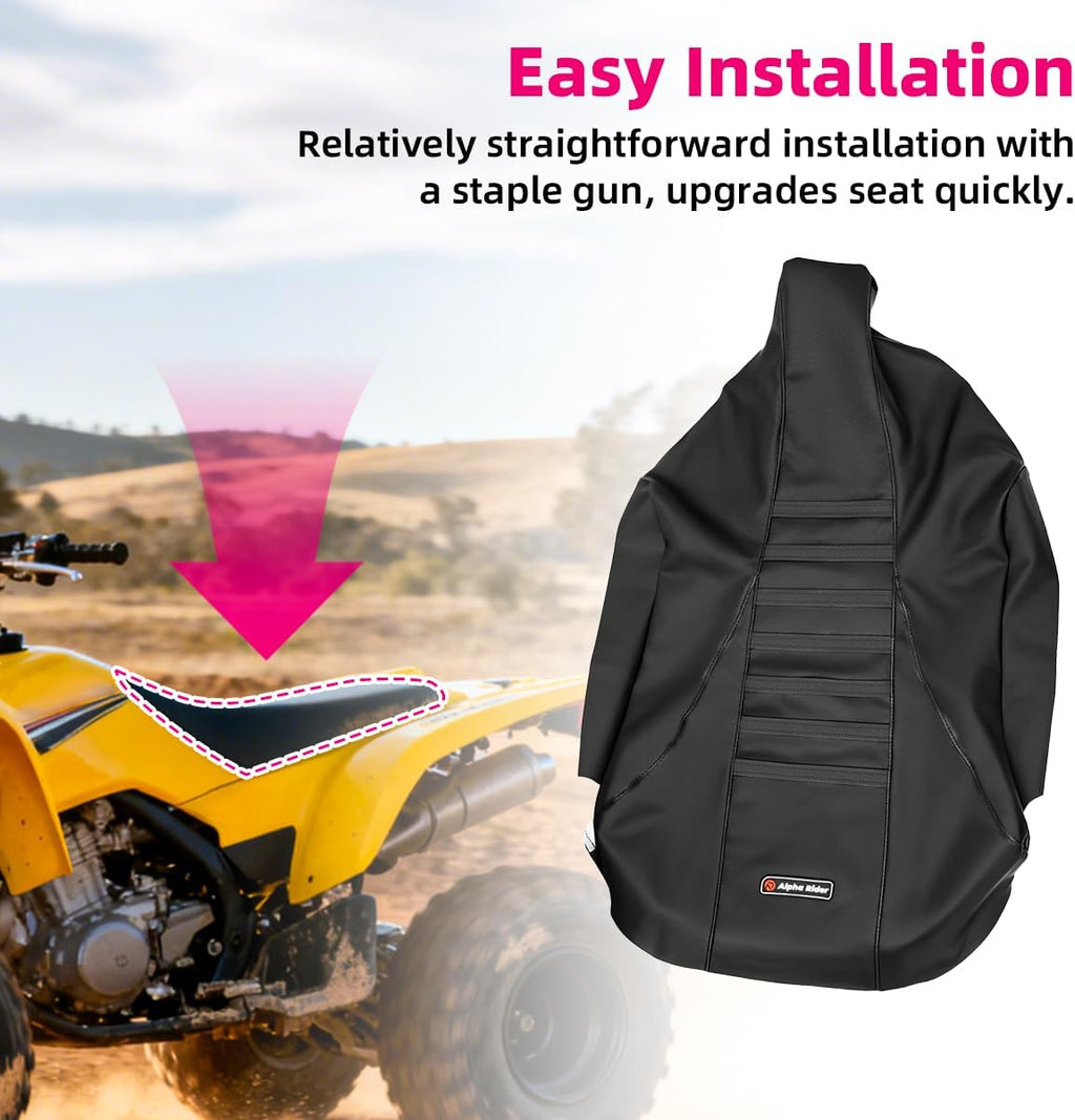 MOTOQUEEN for Suzuki LTZ 400 Z400 2003-2008 ATV Seat Cover Seat Protector - Black