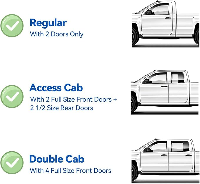 Window Visors Rain Guards for 1995-2004 Toyota Tacoma Regular Cab, Out-Channel - Image 2