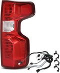 PIT66 Tail Lights Lamps Right Side Compatible with 2019-2023 Chevy Silverado 1500 2500 HD 3500 HD/Fit Halogen Type Model Only/Not Fit w/Factory Rear Light Lamp Assembly