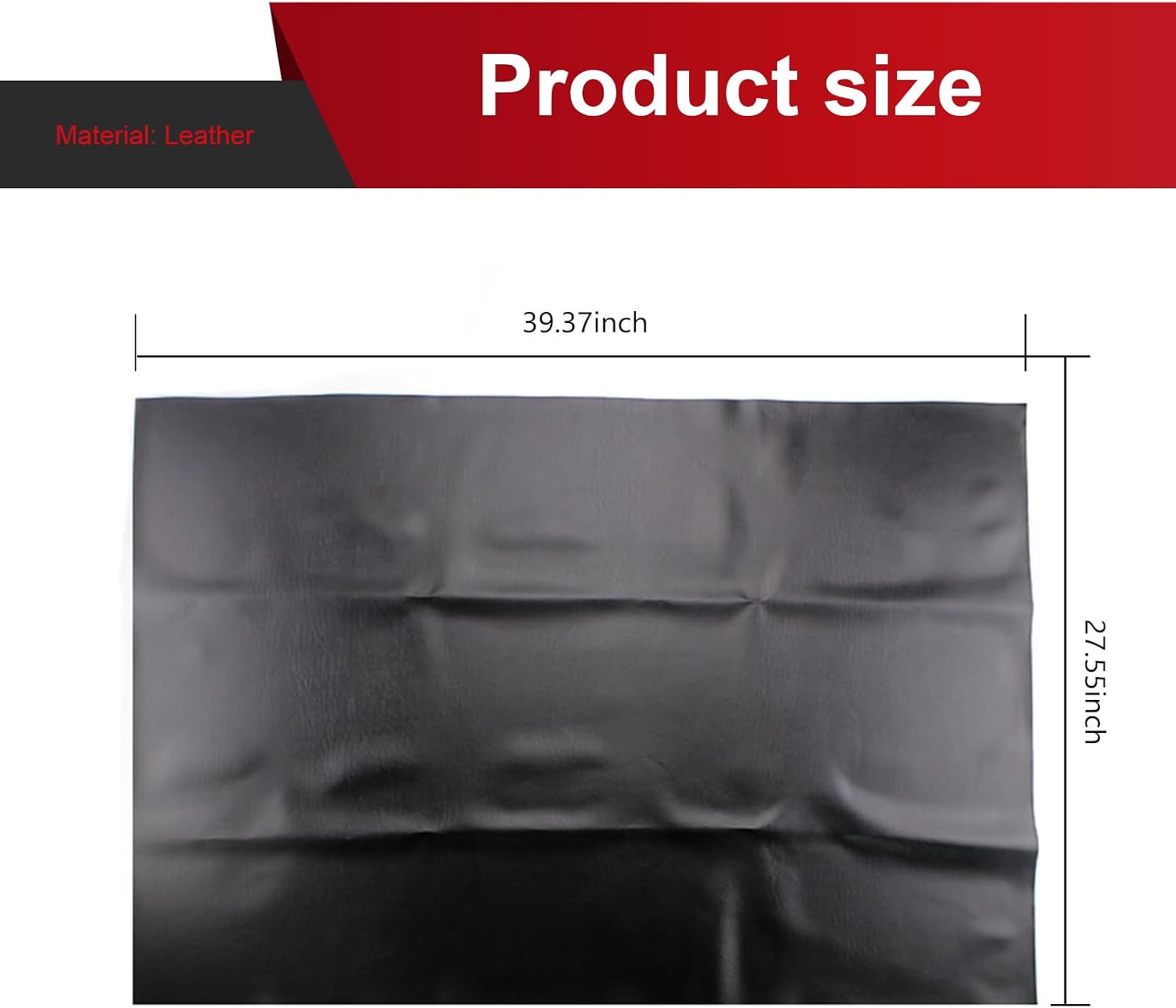 Motorcycle Seat Cover, DIY Seat Protector, Suitable for Motorcycle, Scooter or Electric Vehicle (Black, 39.37" x 27.56")