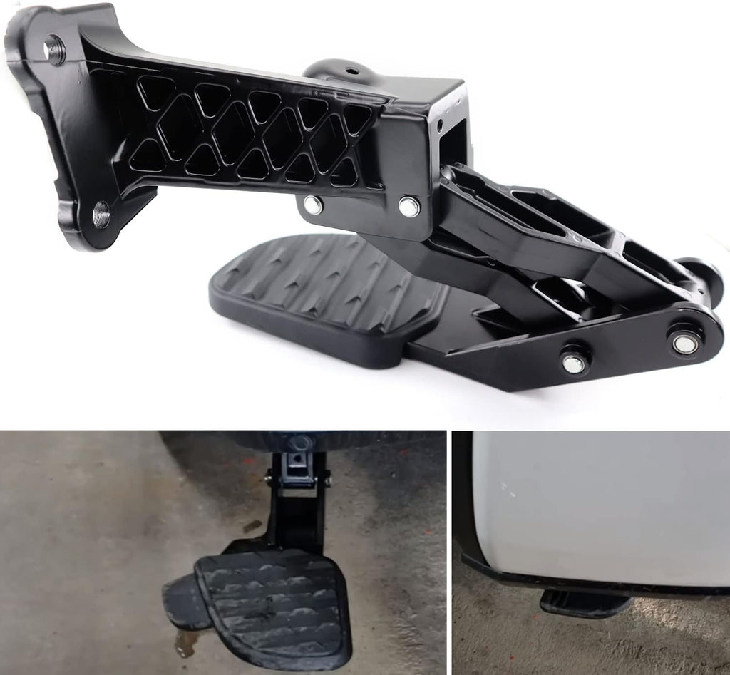 Rear Bed Step Retractable Bumper Step for 2019 2020 2021 2022 2023 2024 Dodge Ram 2500 3500 Truck Rear Tailgate Bedsteps Replaces 82215842AH 82215842AD 82215842AE 82215842AC 82215842AG