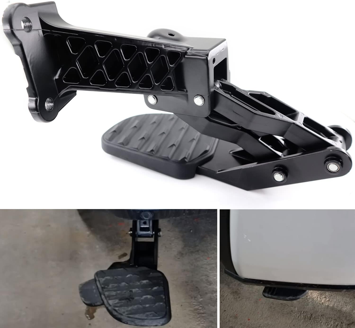 Rear Bed Step Retractable Bumper Step for 2019 2020 2021 2022 2023 2024 Dodge Ram 2500 3500 Truck Rear Tailgate Bedsteps Replaces 82215842AH 82215842AD 82215842AE 82215842AC 82215842AG