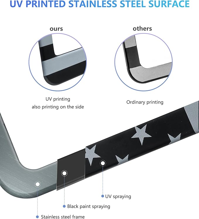American Flag License Plate Frames - Image 2