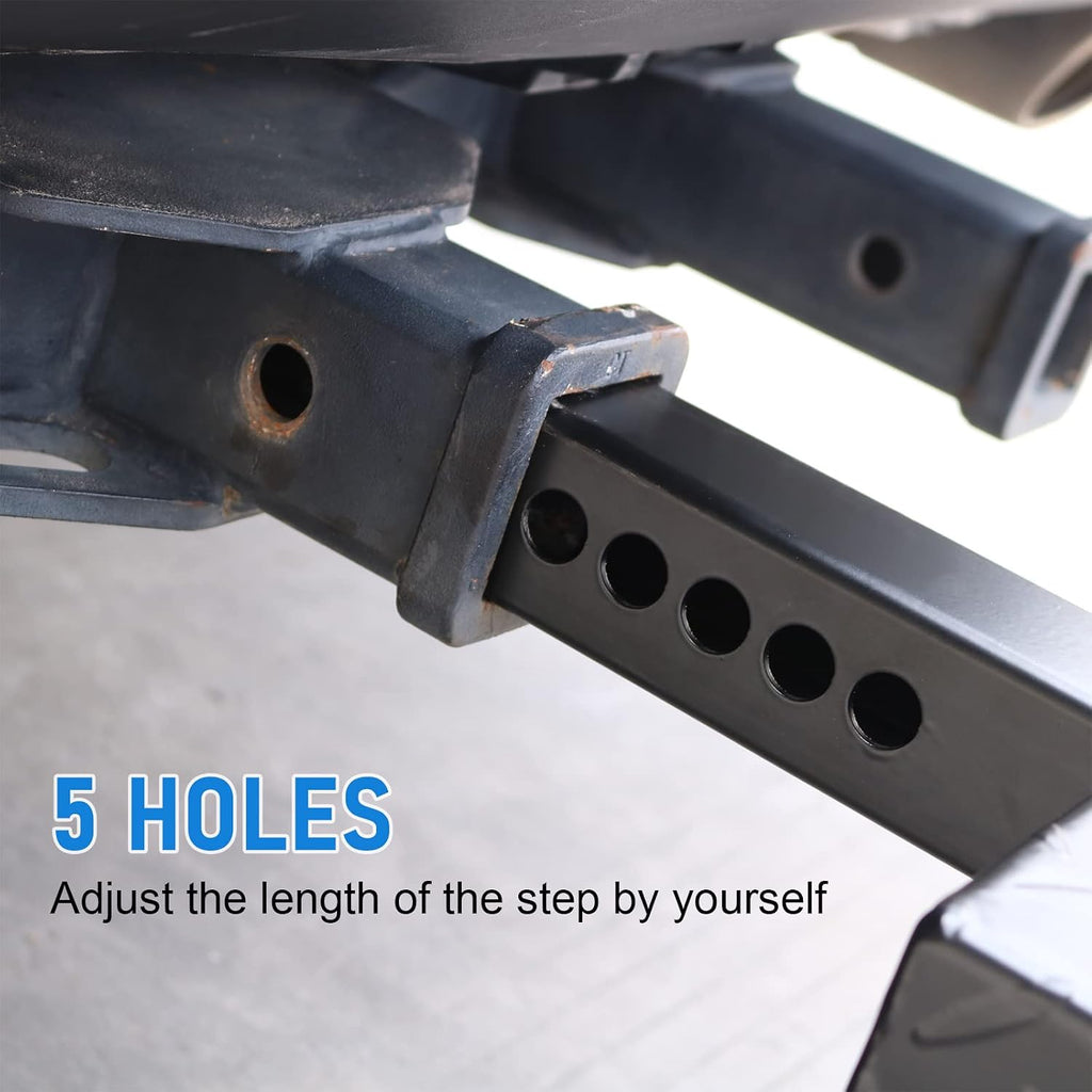 DICMIC Hitch Step Anti Slip and Rust Towing Bumper Guard for Most Car SUV Truck Pickup with Pin Fit 2 Inch Receiver, 23.5 Inch Length, Weight Capacity 500 LBS