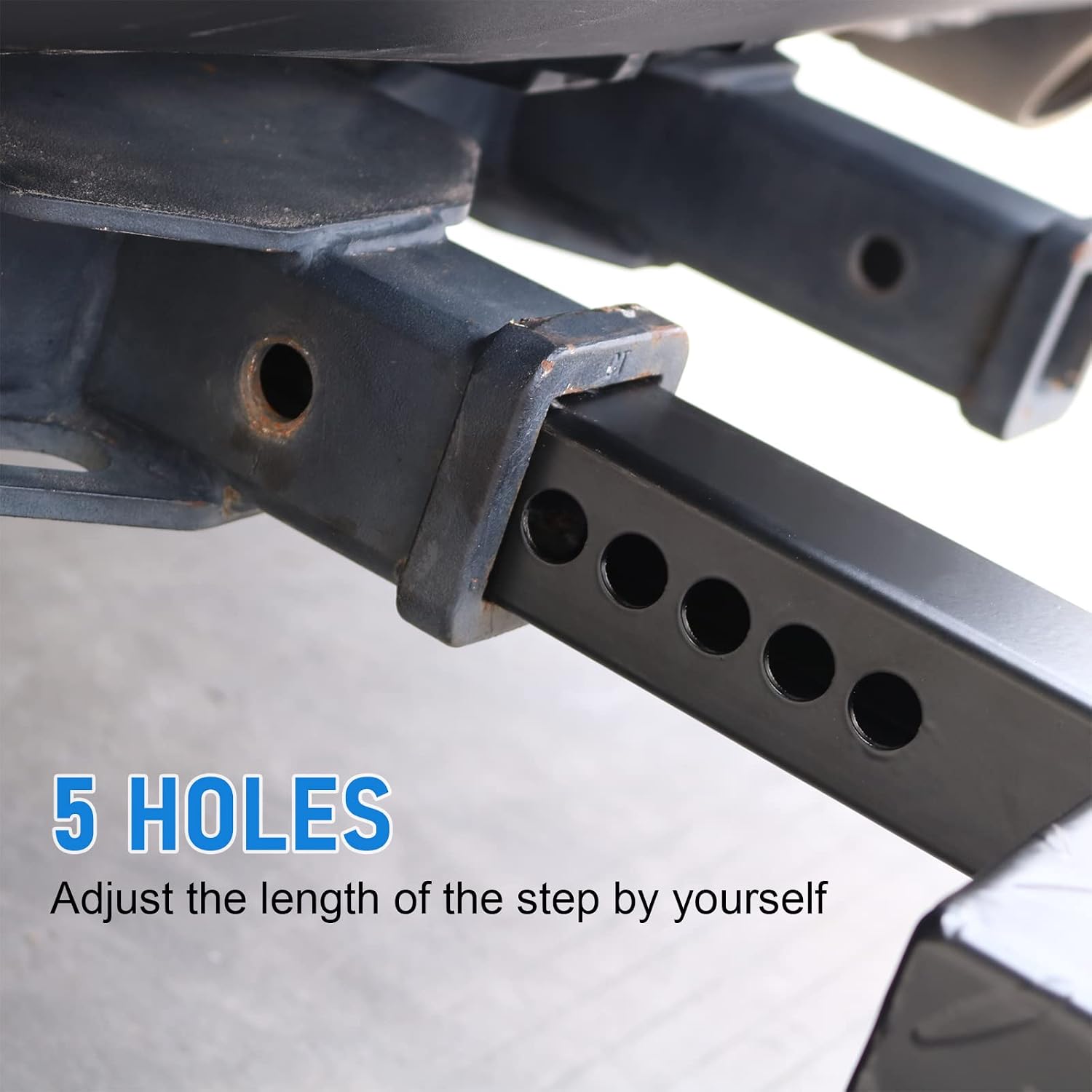 DICMIC Hitch Step Anti Slip and Rust Towing Bumper Guard for Most Car SUV Truck Pickup with Pin Fit 2 Inch Receiver, 23.5 Inch Length, Weight Capacity 500 LBS