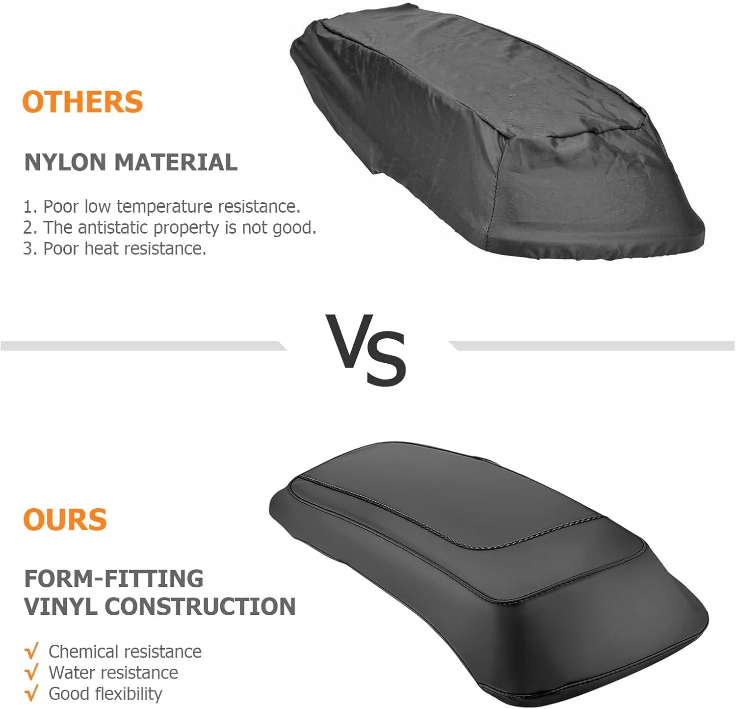 Dasen Saddlebag Speaker Lid Bra Protective Covers PU Leather Compatible with Harley Touring Road King Electra Road Street Glide 1993-2013