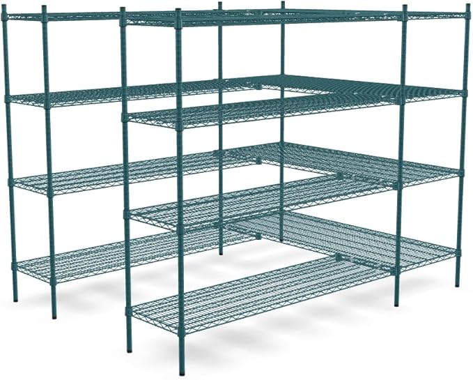 NSF 5' x 7' Walk-in 4-Tier Shelving Unit Kit - Image 2