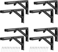 4 pairs 8 pcs 12 inch folding shelf, main product view
