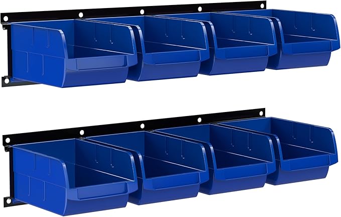 UNITEDPOWER wall mounted garage storage bin, Parts Rack, Plastic Hanging by UNITEDTOOLSUNITEDPOWER