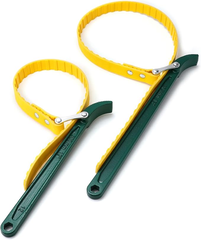 QWORK 15" + 12" Belt Strap Wrench, - Image 7