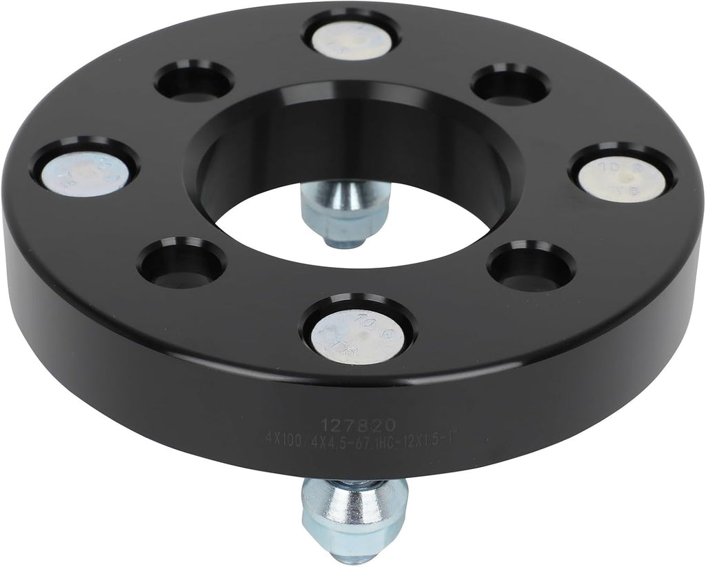 SCITOO 4Pcs 4x100 to 4x4.5 Wheel Adapters 1" Center Bore 67.1mm Studs 12x1.5 4 Lug Wheel Spacers Fit for Ford Escort for Chevrolet Spark for Chevrolet Aveo Cobalt for Honda for Accord for Honda