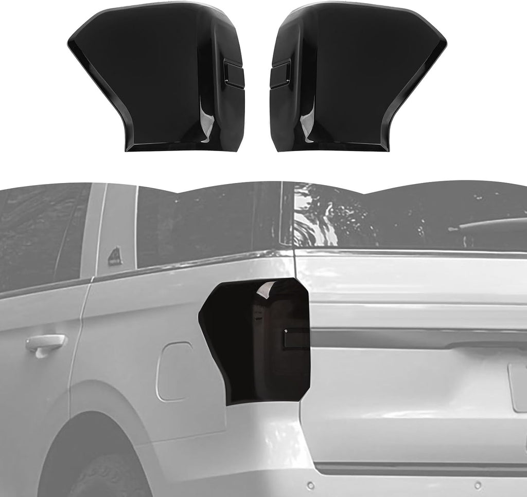 RT-TCZ Smoked Black Tail Light Lamp Cover Guard Trim Decoration Exterior Accessories for Ford Expedition 2022 2023 2024