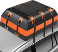 Waterproof Rooftop Cargo Bag, 21 Cu Ft Roof Carrier for SUVs and Road Trips | 21 Cu Ft Large Capacity, 840D Waterproof PVC, Heat-Welded Seams, Anti-Slip Mat, Lock, 6 Door Hooks for Secure Travel
