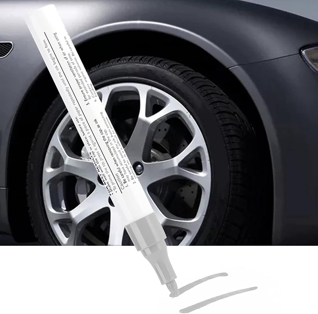 1 pcs Waterproof Car Tire Paint Pen Professional Marking Pencil for Auto Wheels(White)