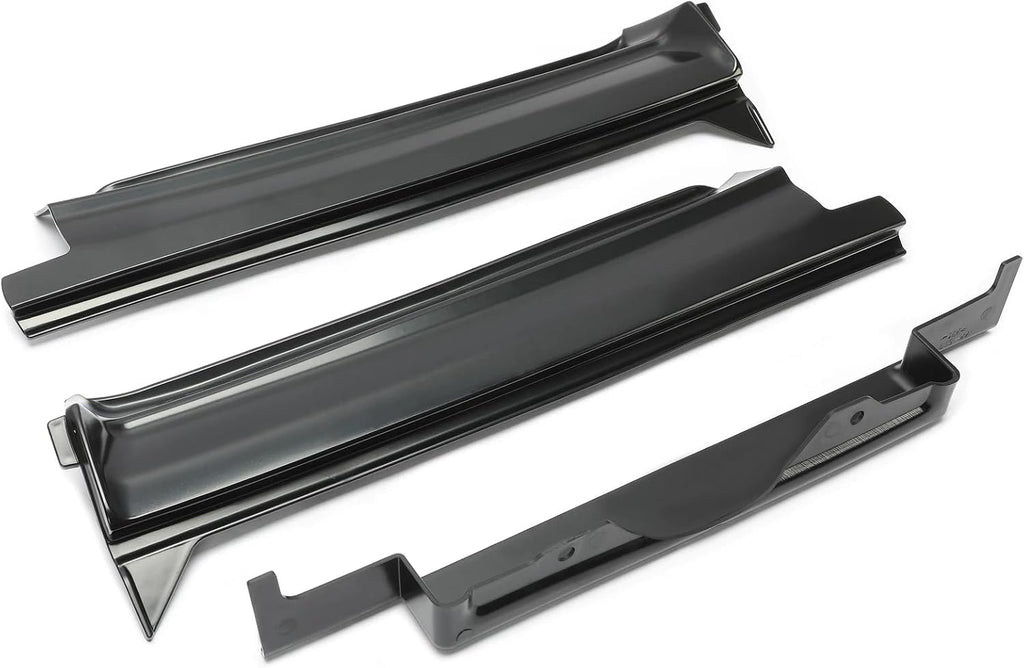 3PCS Bumper Fillers For 1977-1979 Cadillac DeVille Fleetwood Brougham | Color: Black,Material: High quality Plastic,Placement : Left, Rear, Right,rear bumper filler replacement panels