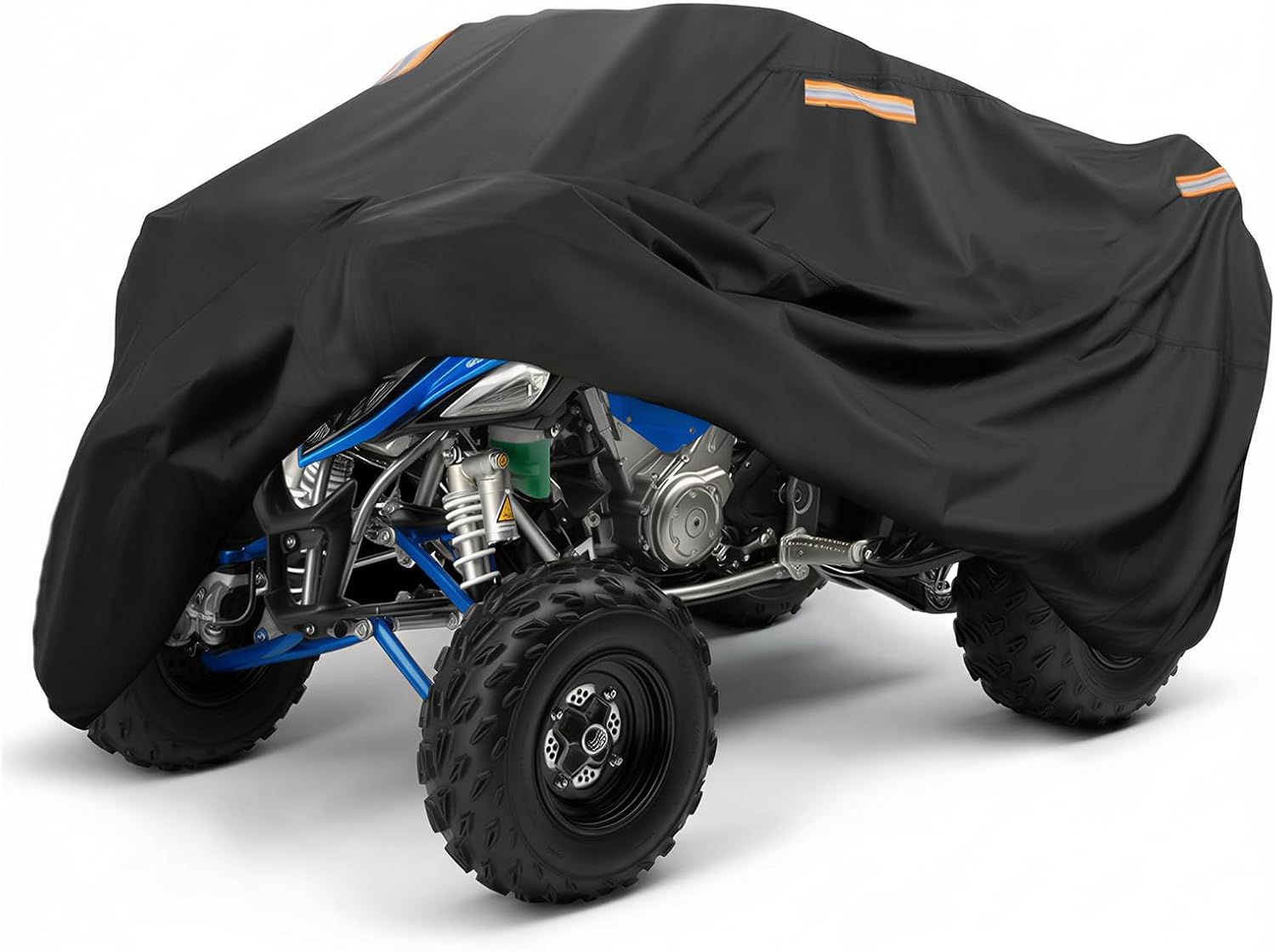 KEMIMOTO ATV Cover Universal, 4 Wheeler Cover Waterproof Outdoor Compatible with Raptor 700 700R YFZ 450R Fourtrax Recon Arctic Cat 300 TRX 250 Can-Am Kawasaki CFMOTO, 78.7''L X 43.3''W X 43''H
