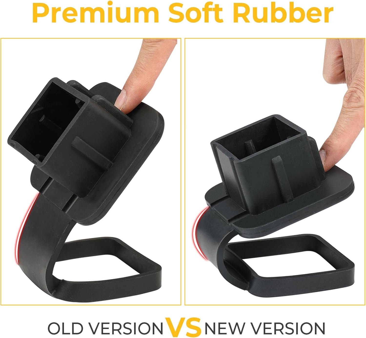 BougeRV 1 1/4 Inch (1.25 Inch) Trailer Hitch Cover Plug Insert Rubber Hitch Plug Fits 1.25 Inch Receivers