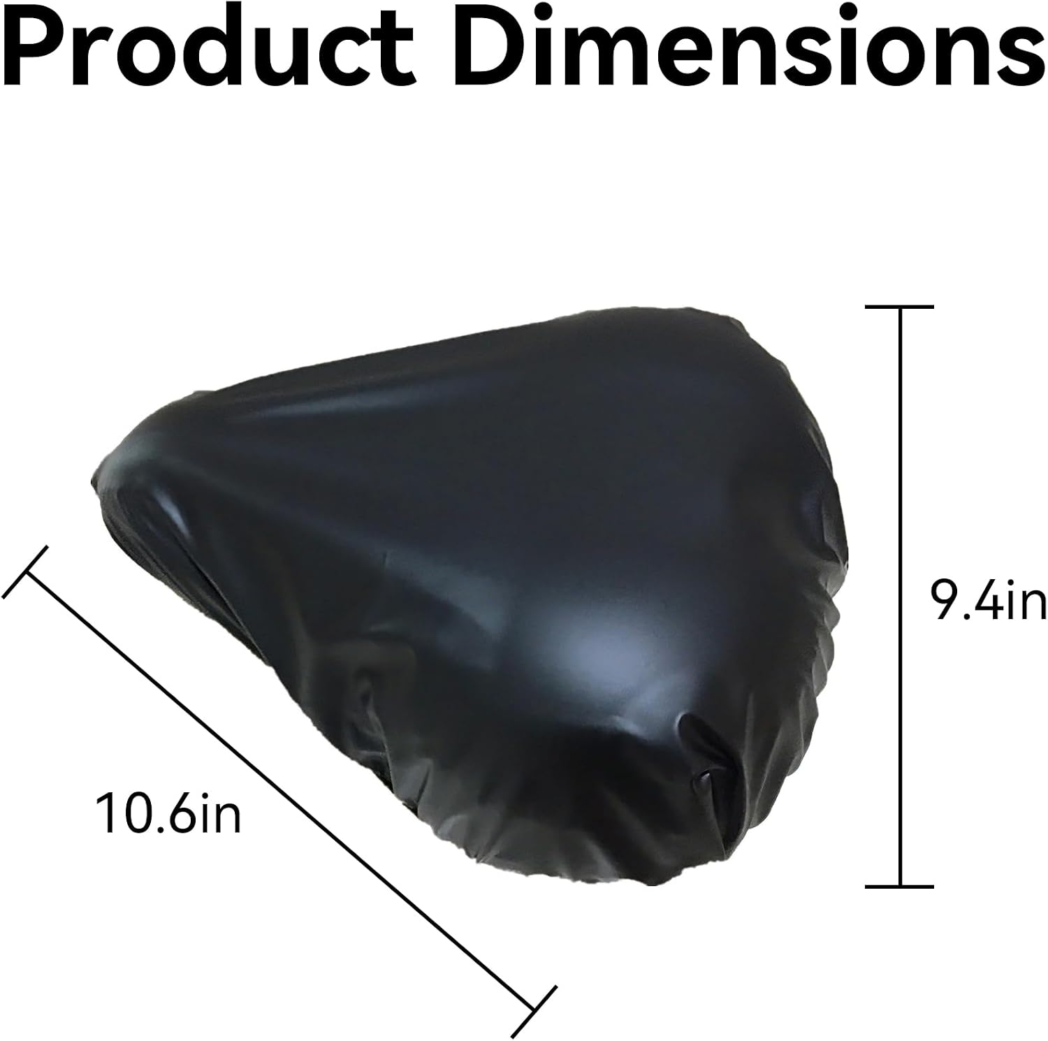 Black Waterproof Bicycle Seat Cover Dustproof Rainproof Saddle Protector for Cycling