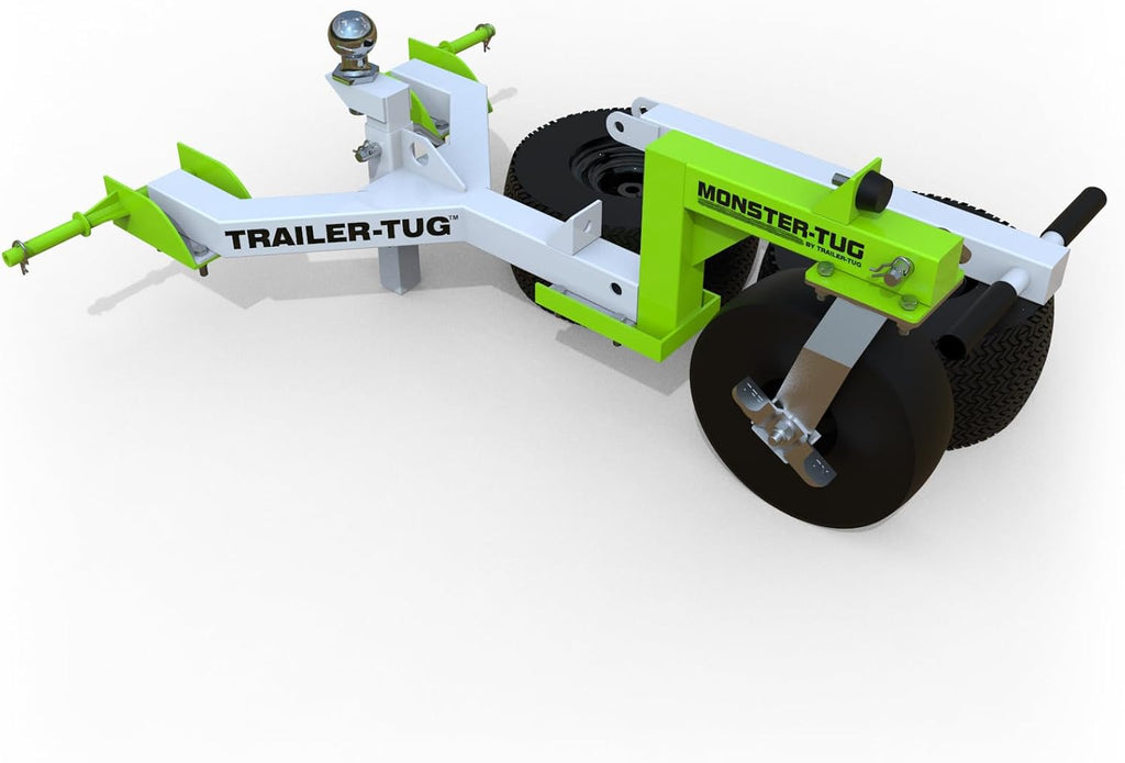 Monster Tug Off-Road Trailer Dolly – Heavy Duty Trailer Mover for Gravel, Dirt, Sand & Hard Surfaces – Adjustable Ball Mount – Manual Tow Dolly for Boat, Utility & RV Trailers