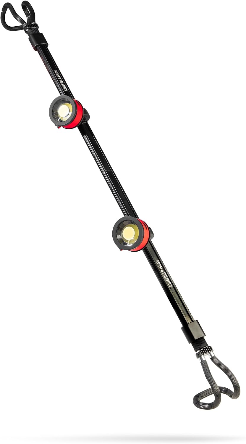 Adam's Interior & Hood Light Bar - Wireless Underhood Work Light for Interior Car Detailing, DIY Job Garage Light for Auto Mechanic Repairs - 6500K LED, Long Lasting & Removable