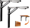 ultrawall 24 inch folding shelf brackets, steel wall, main product view