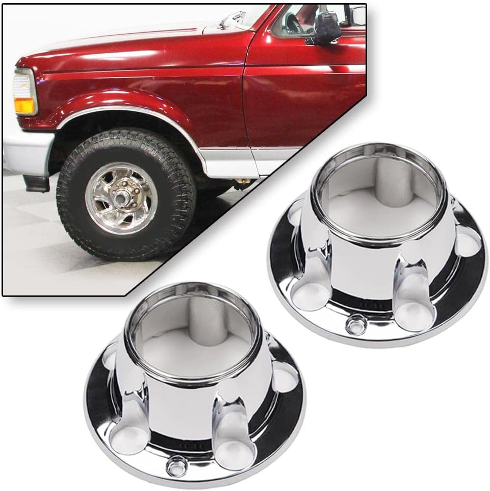 PIT66 Front & Rear Wheel Center Caps Compatible with Ford F150 1980-1996 4Pcs