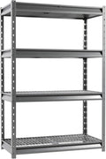 The Atlas 48" W Heavy Duty Garage Shelving Unit Load 12000 Lbs, 4-Tier Metal by Shuntong