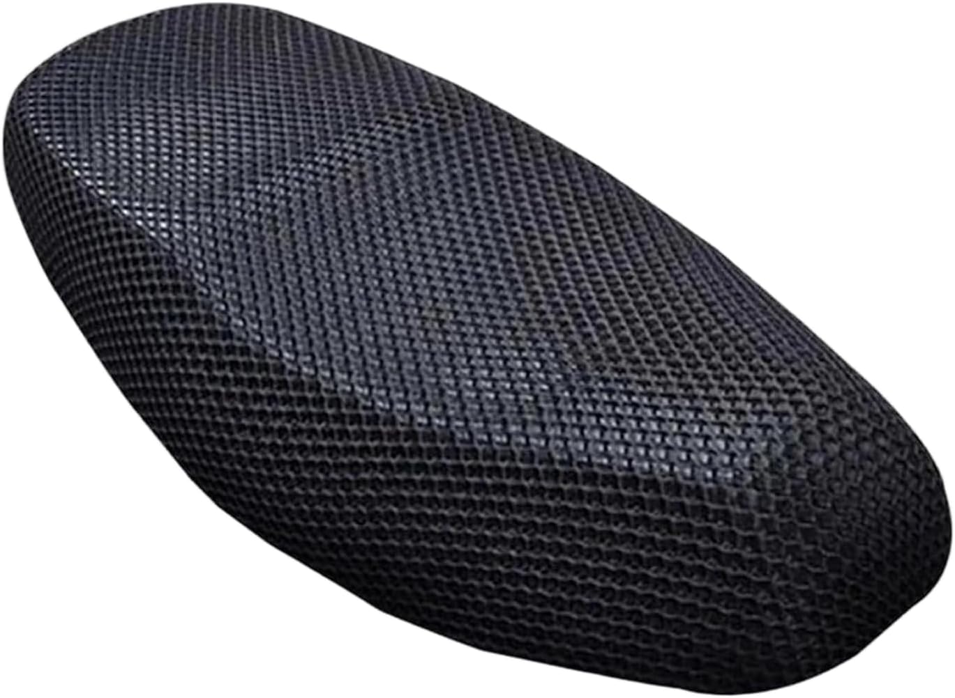 Motorcycle Scooter Seat Cover, Honeycomb Mesh Motorcycle Seat Cover, Breathable Comfortable Motor Protective Accessories, Universal for Most Vehicles (Black #M)
