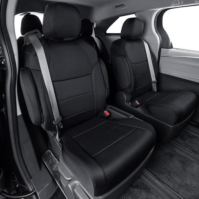 EKR Sienna Seat Covers for 2011-2020 Toyota Sienna L, 7 Seats, 2nd Row Captain - Image 5