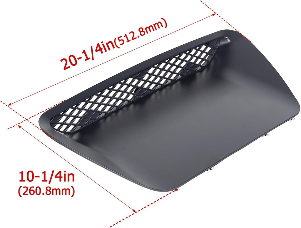 HECASA Hood Scoop Molding Bezel Insert Compatible with 2004 2005 Ram 1500 SRT 10 Replacement for YL23TZZAB, 5029770AA ABS Plastic