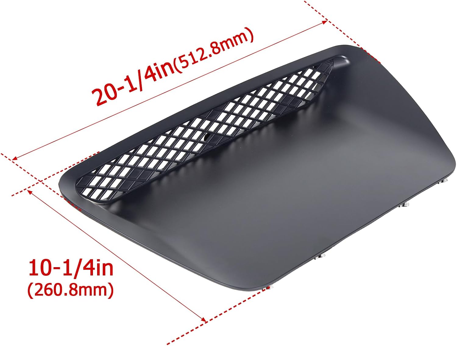 HECASA Hood Scoop Molding Bezel Insert Compatible with 2004 2005 Ram 1500 SRT 10 Replacement for YL23TZZAB, 5029770AA ABS Plastic