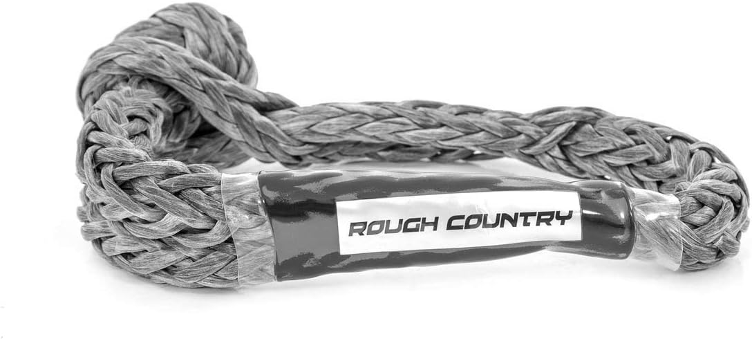Rough Country Soft Synthetic Shackle Rope | 7/16" | Gray - RS135